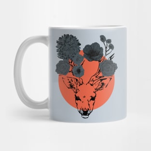 Flowers deer circle Mug